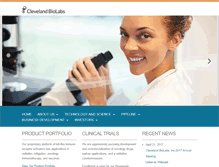 Tablet Screenshot of cbiolabs.com